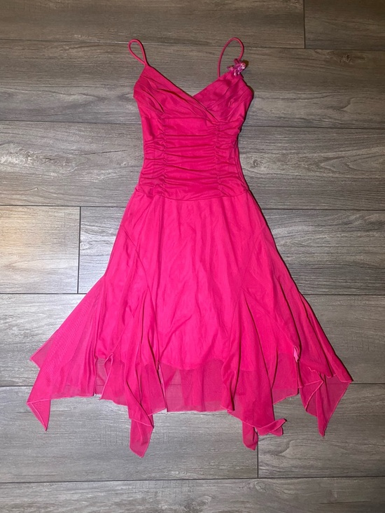 Ruby Rox Dresses & Skirts - EUC True Vintage Y2K 1990s/2000s Bright Pink Spaghetti Strap Fairy Formal Dress